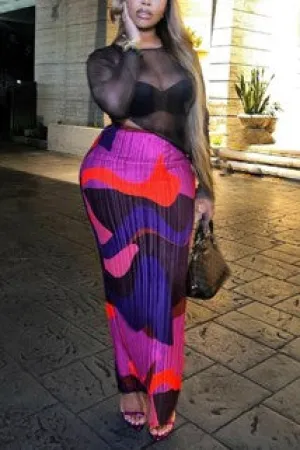 Vintage Chic Maxi Skirt