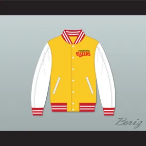 WHA Philadelphia Blazers Yellow and White Varsity Letterman Jacket-Style Sweatshirt 2