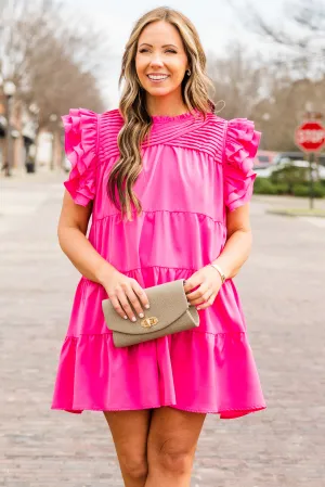 What A Vision Dress, Pink