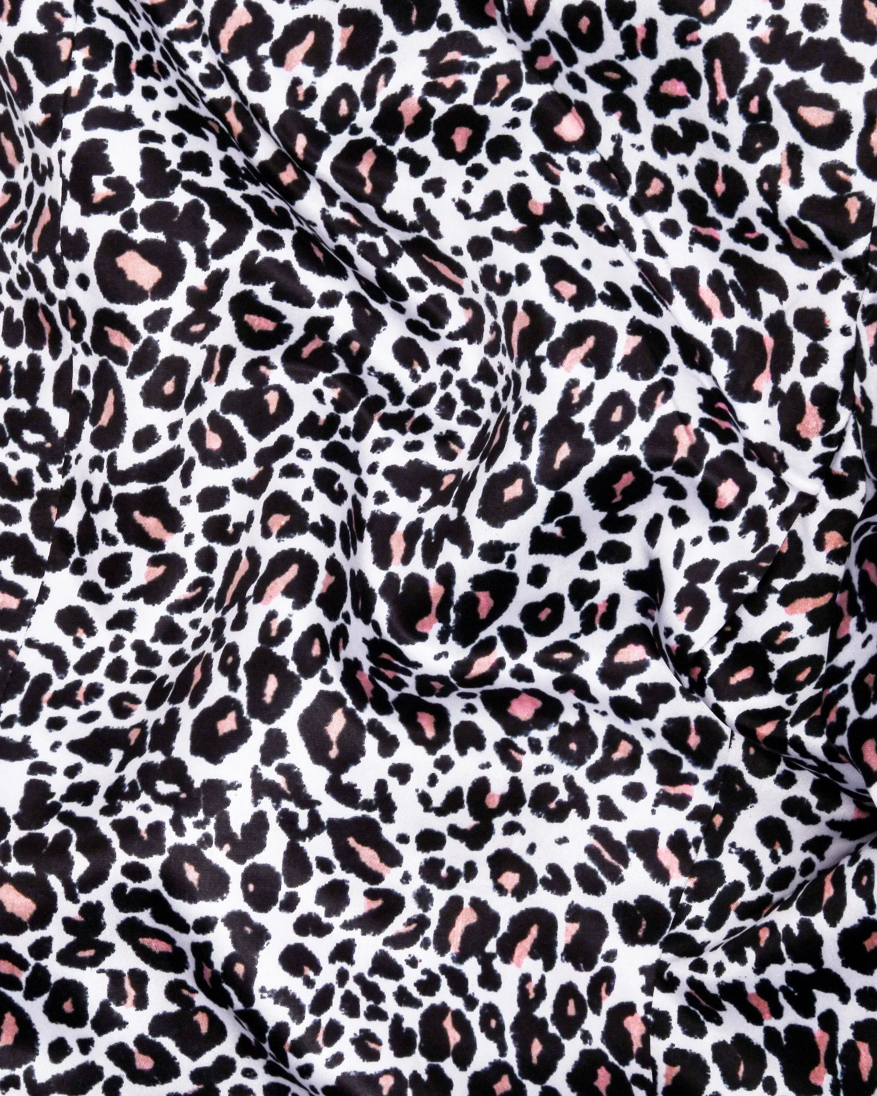 White with Black and Petite Cheetah Print Super Soft Premium Designer Blazer
