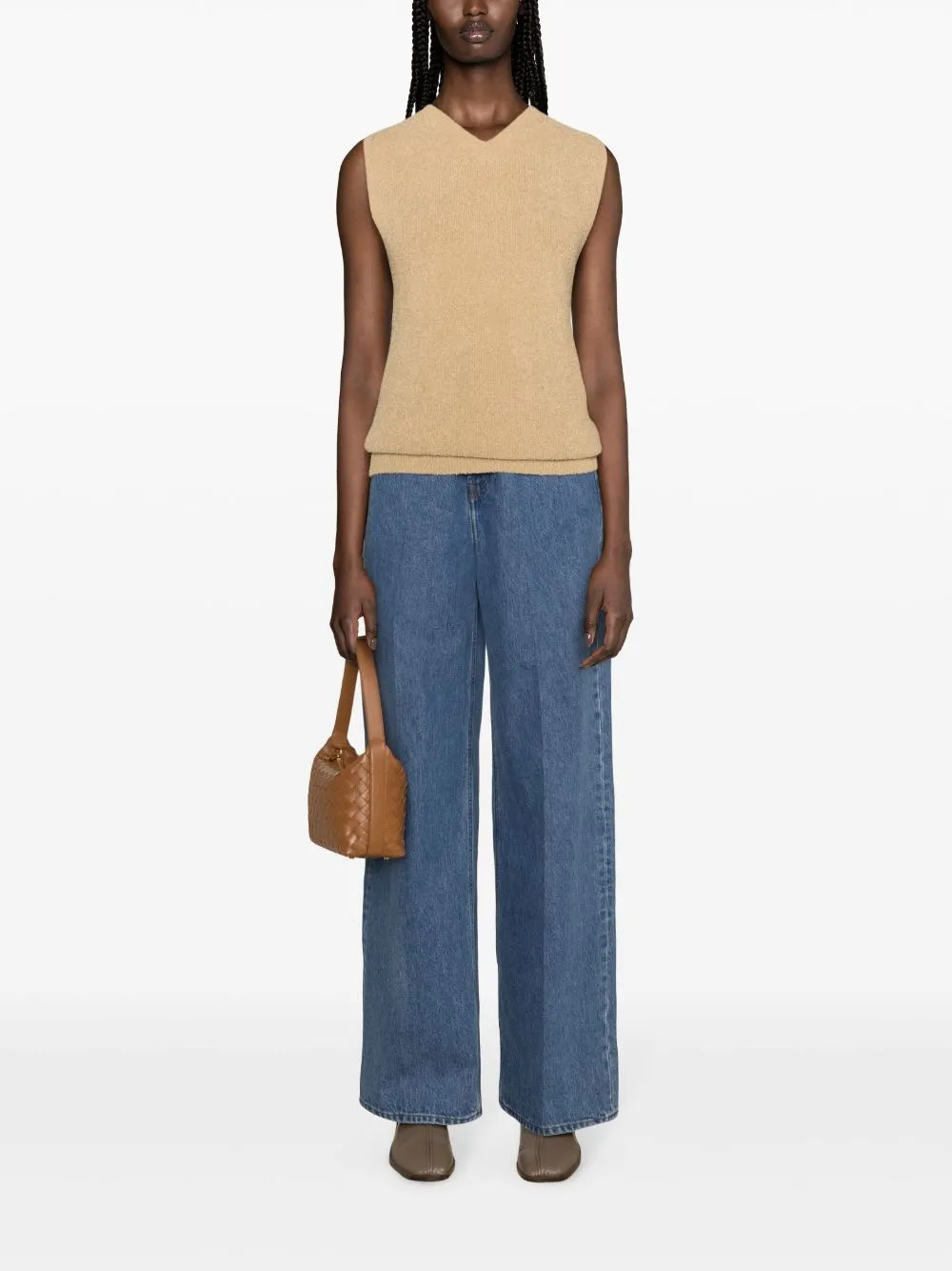 Wide-leg dennim jeans