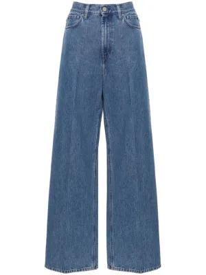 Wide-leg dennim jeans