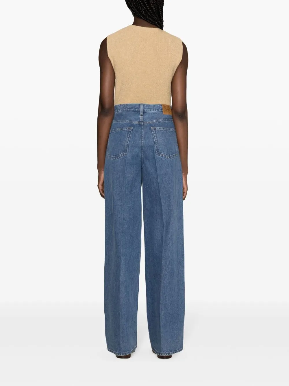 Wide-leg dennim jeans