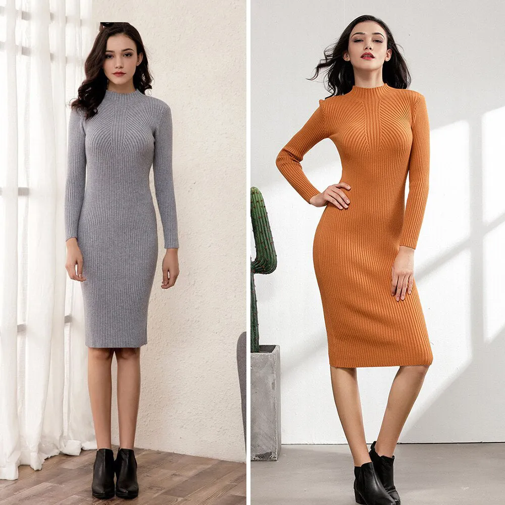 Women Sexy Bodycon Robe Dress
