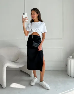 Women's Side Slit Bodycon Midi Skirt - Buy two and get free shipping!