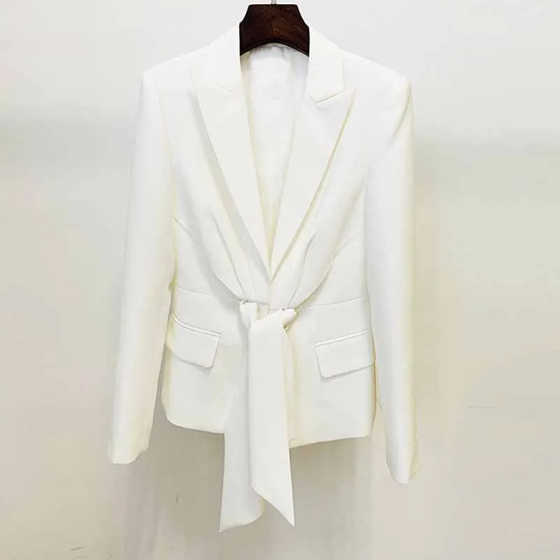 Women's White Lace-Up 2 Piece Bell-bottomed Pantsuit Sizes 6-14